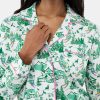 Ski Toile Long Sleeve Polo Pajamas