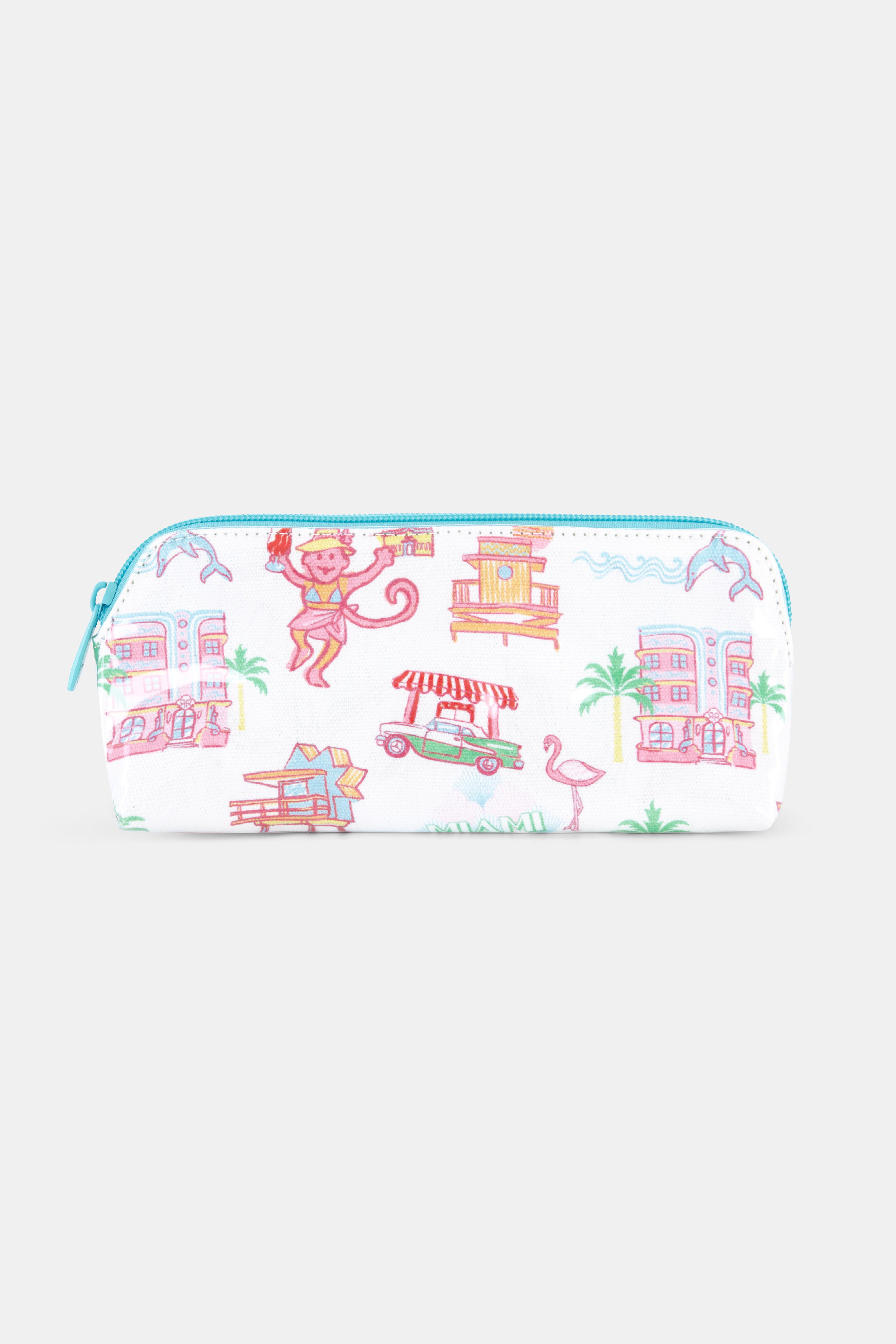Miami Monkey Makeup Bag
