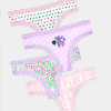 Mixed Icon Thong 4 Pack