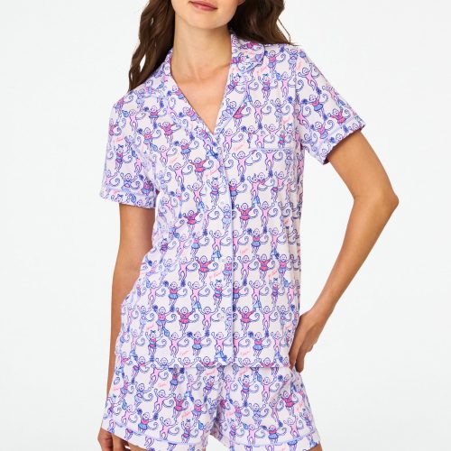 Cheer Monkey Polo Pajamas