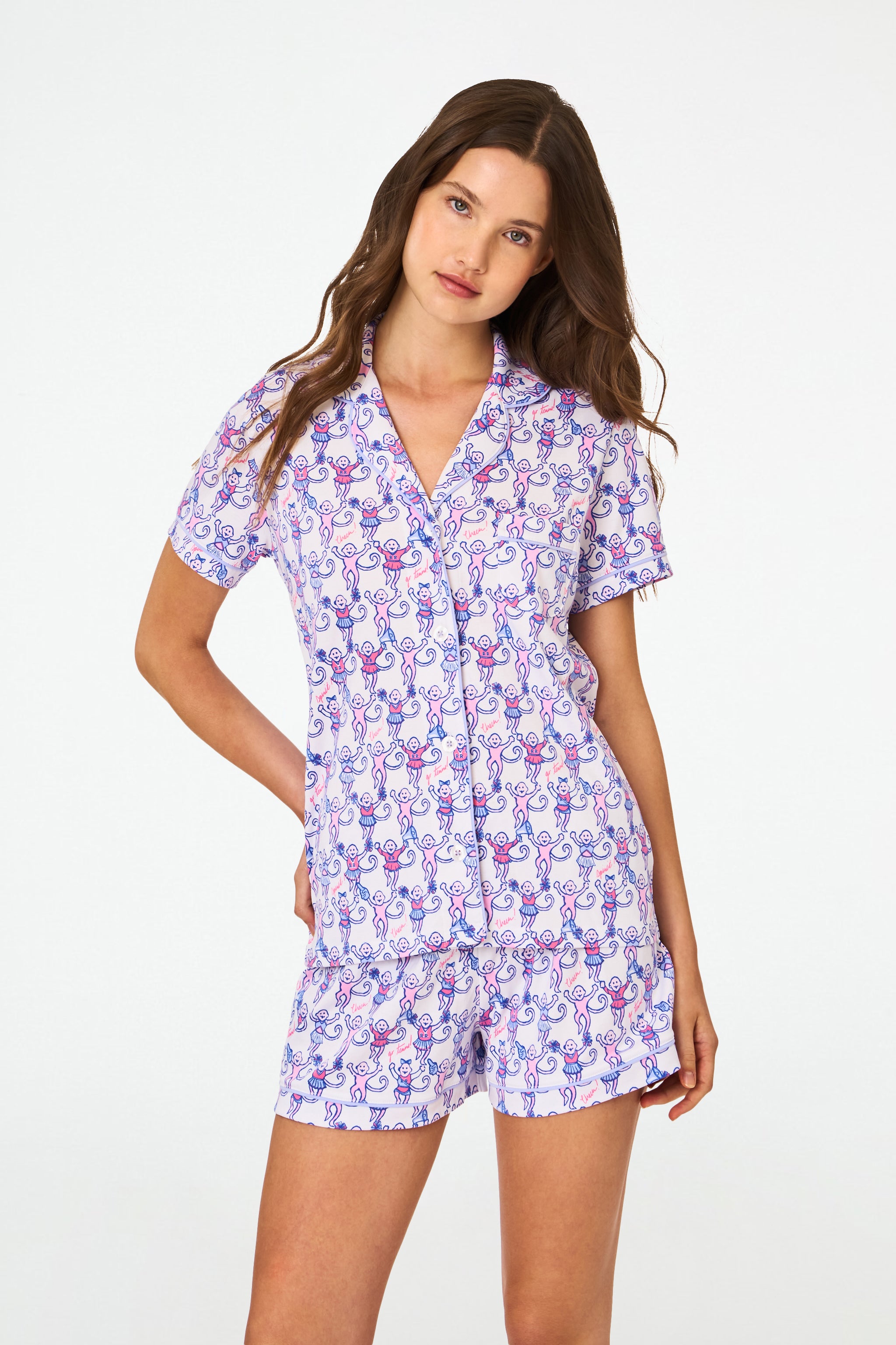 Cheer Monkey Polo Pajamas