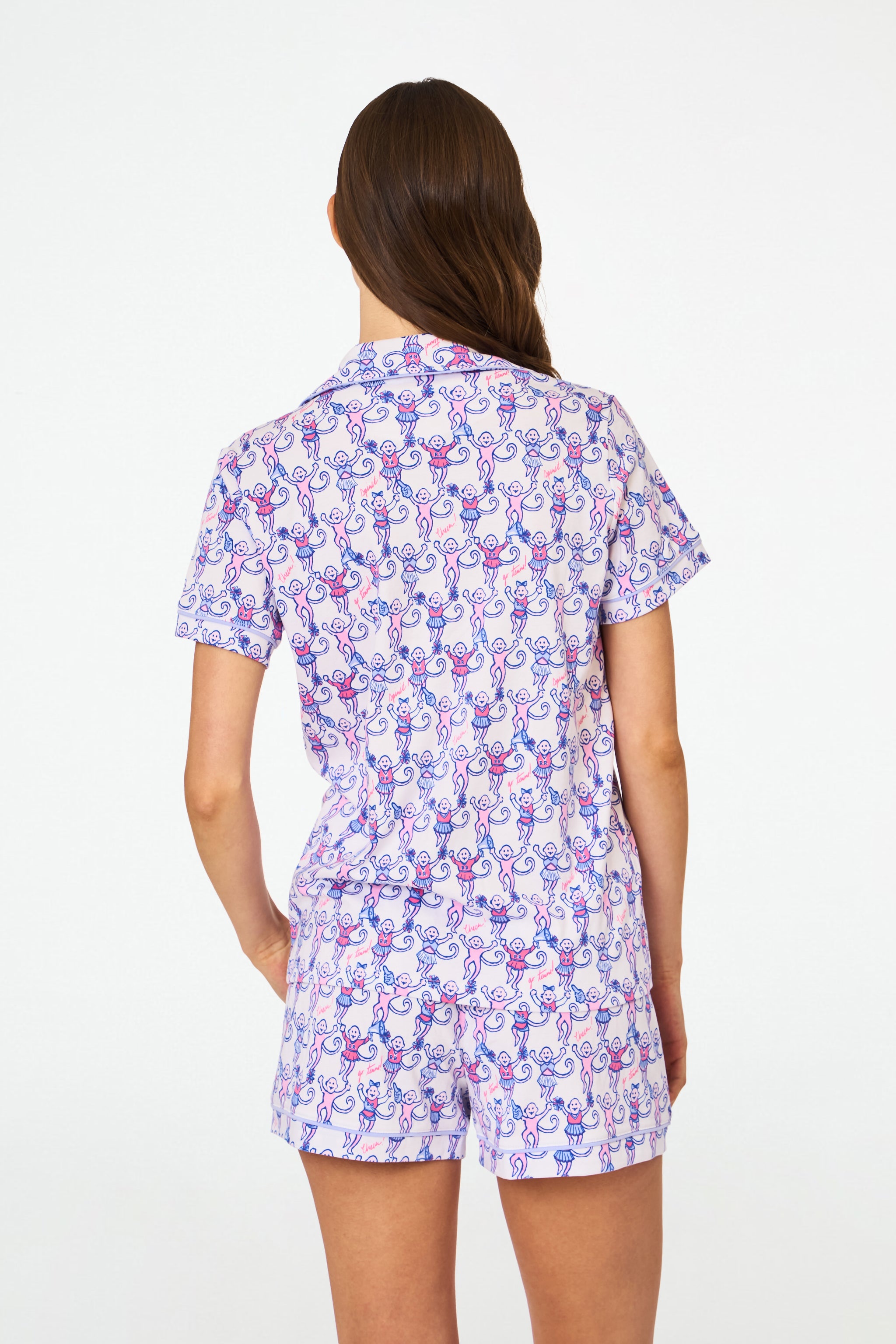 Cheer Monkey Polo Pajamas