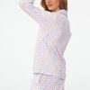 Disco Hearts Long Sleeve Polo Pajamas