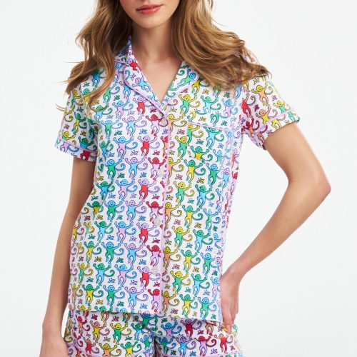 Disco Monkey Polo Pajamas