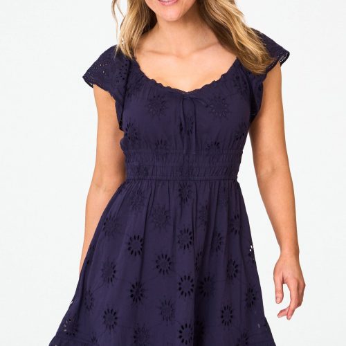 Eyelet Pipette Dress