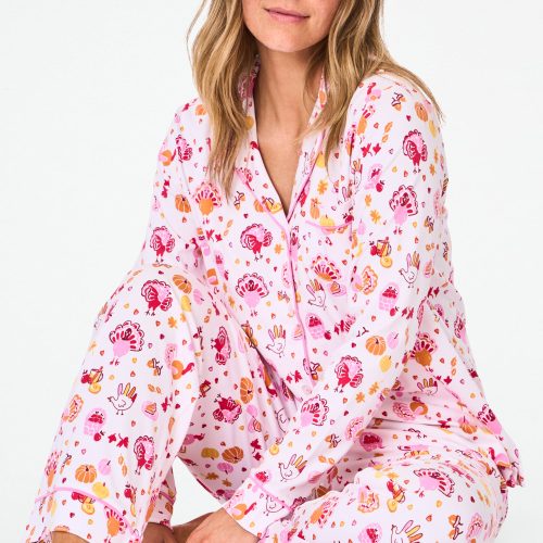 Fall-A-Palooza Long Sleeve Polo Pajamas
