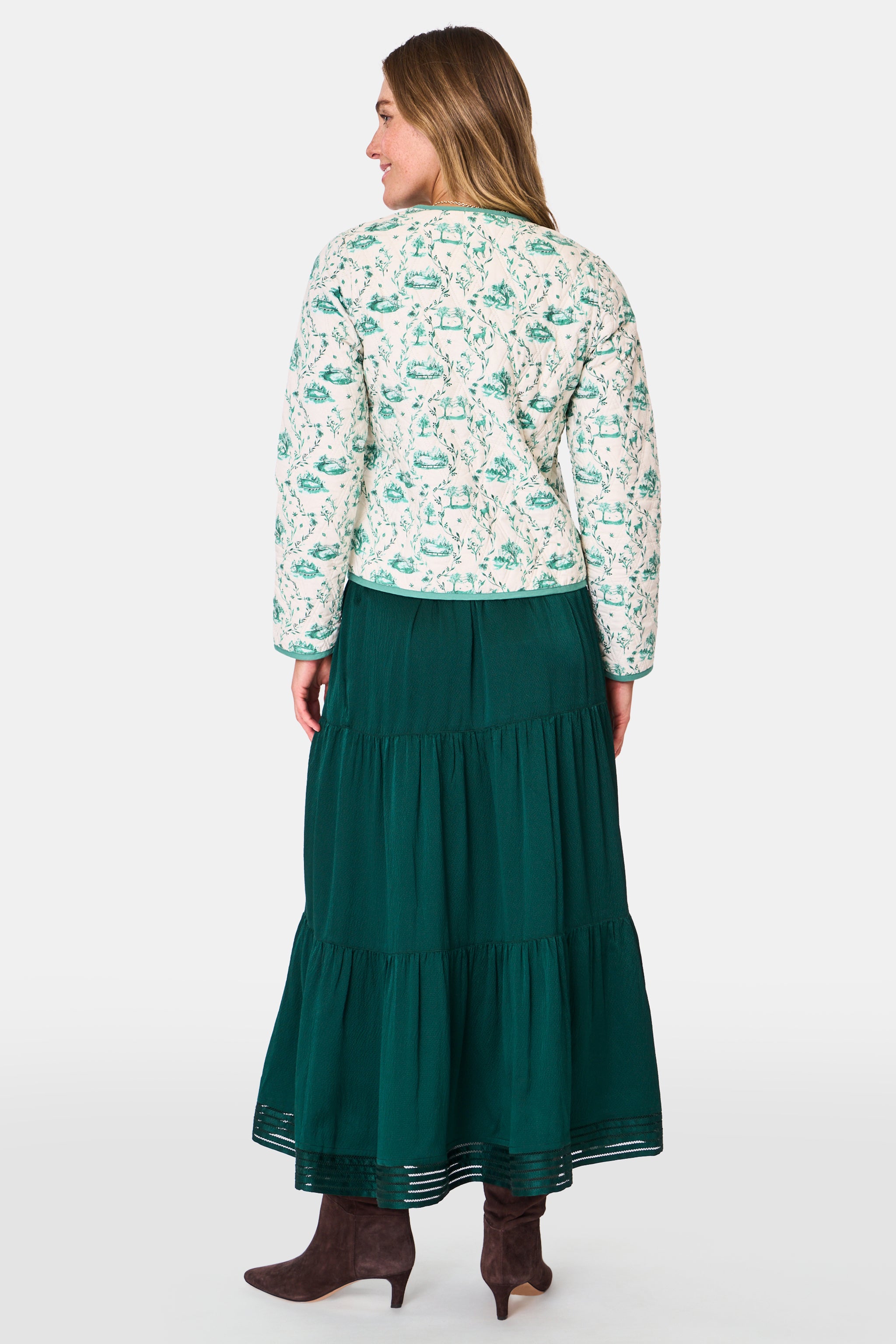 Feather Stitch Embroidery Carlisa Skirt