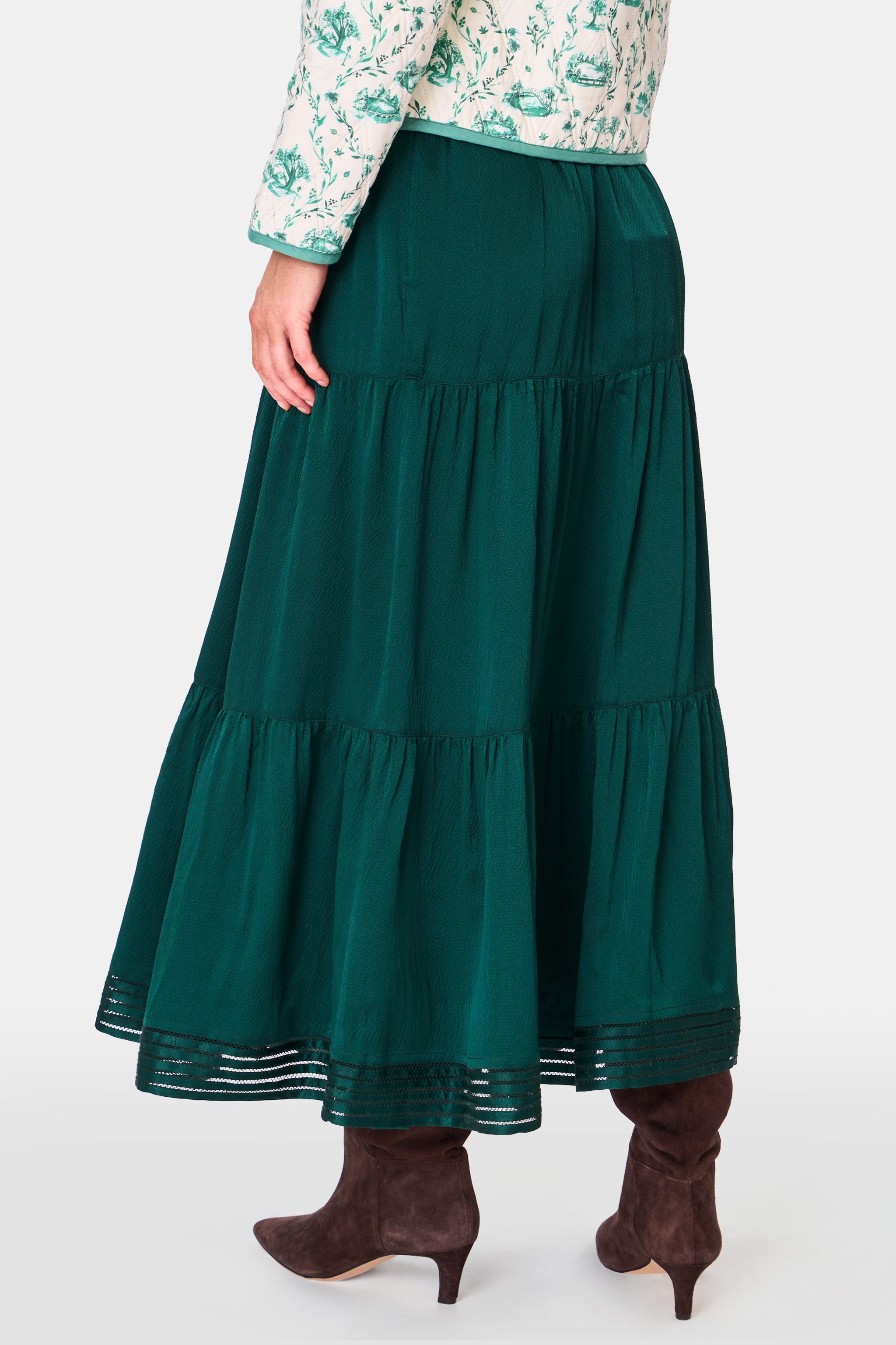 Feather Stitch Embroidery Carlisa Skirt