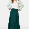 Feather Stitch Embroidery Carlisa Skirt