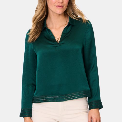 Feather Stitch Embroidery Marcy Top