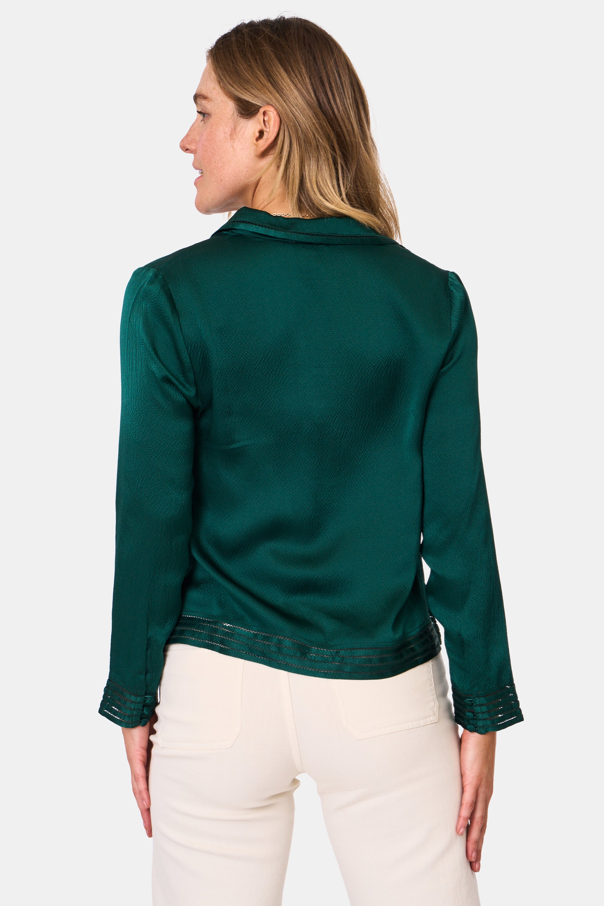 Feather Stitch Embroidery Marcy Top