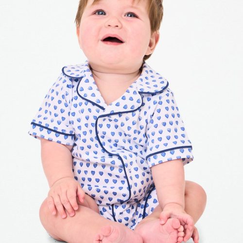 Infant Hearts Polo Onesie