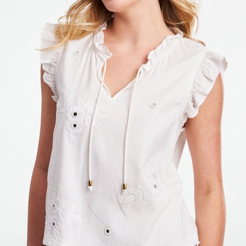 Gloriosa Embroidery Steffie Top
