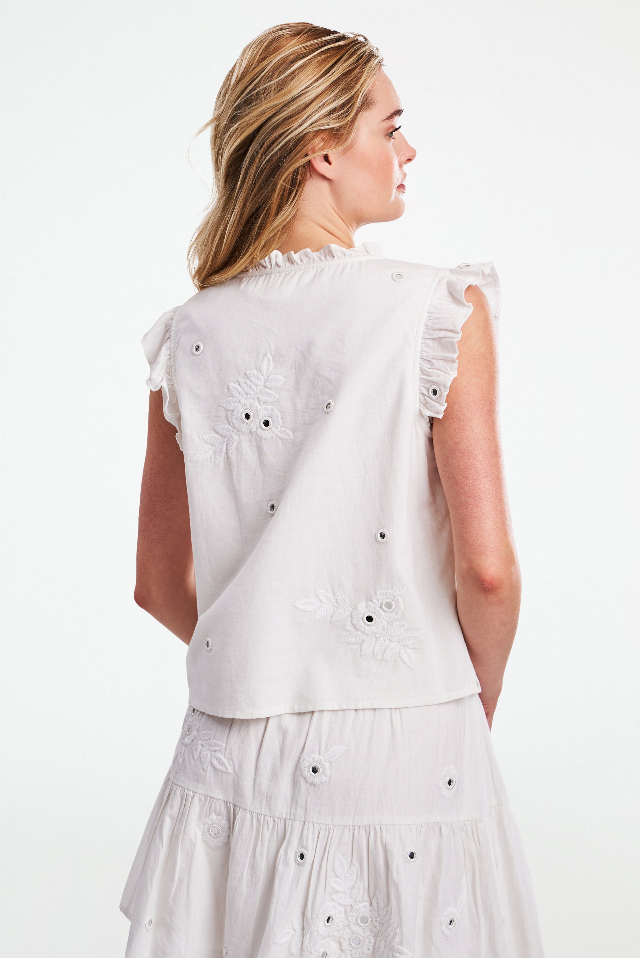 Gloriosa Embroidery Steffie Top