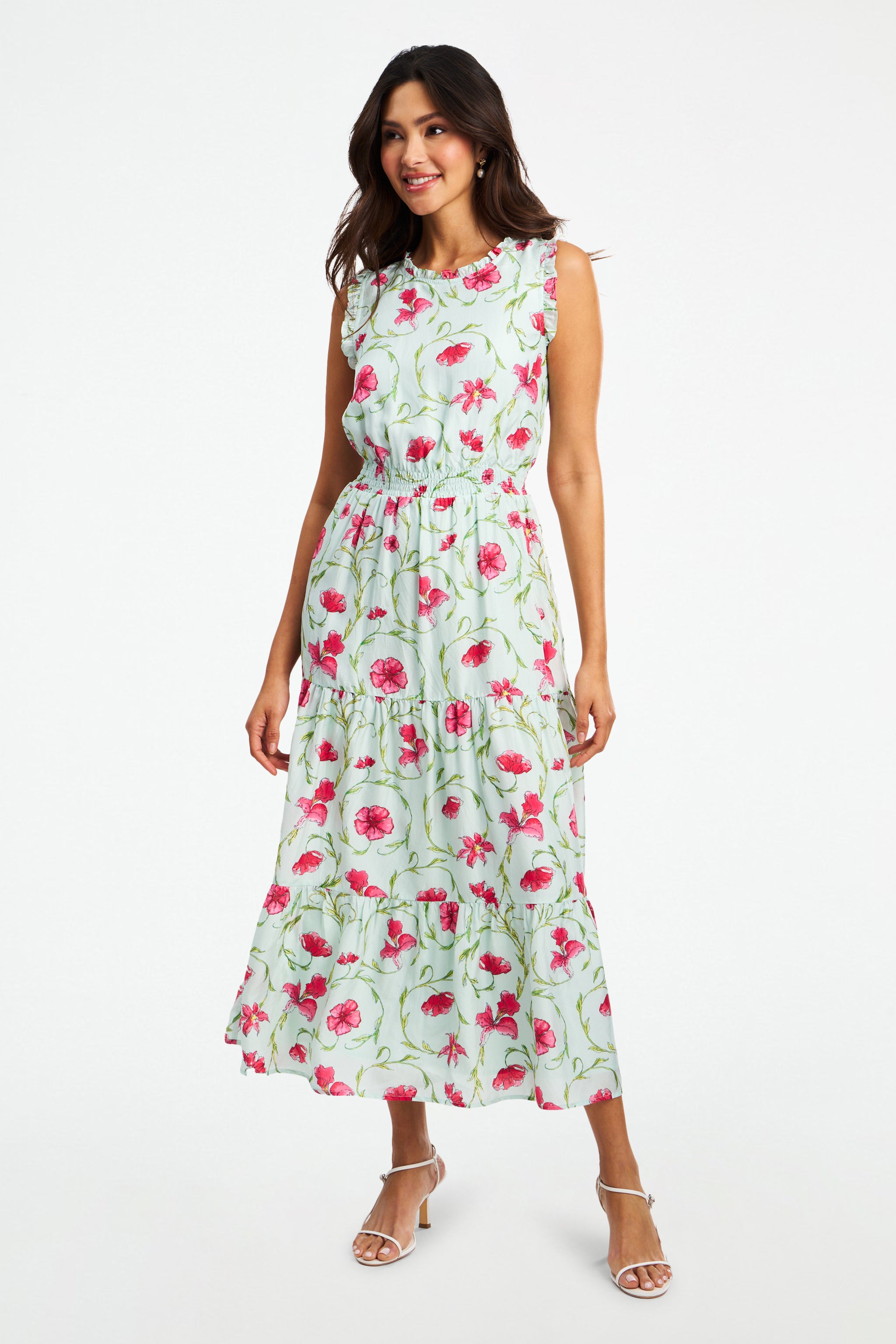 Greta Floral Swirl Milani Dress