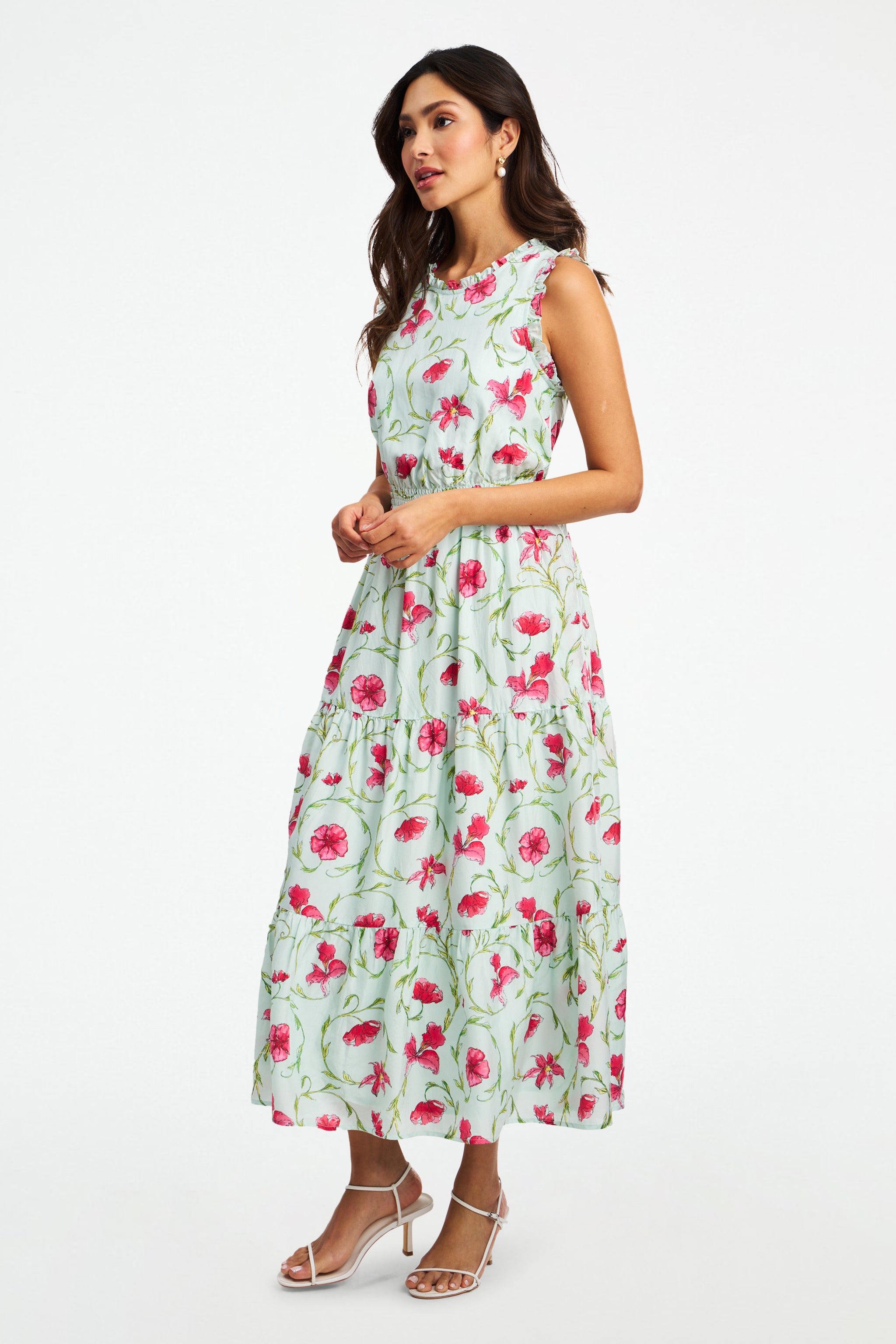Greta Floral Swirl Milani Dress