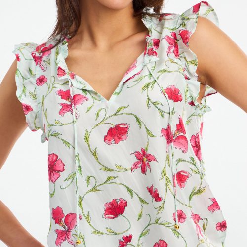 Greta Floral Swirl Steffie Top