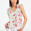 Greta Floral Swirl Steffie Top