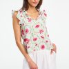 Greta Floral Swirl Steffie Top