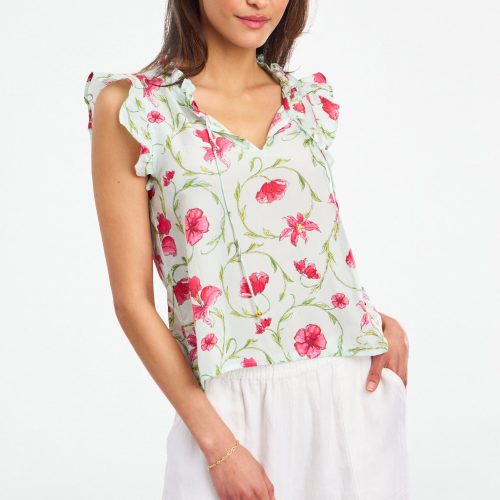 Greta Floral Swirl Steffie Top