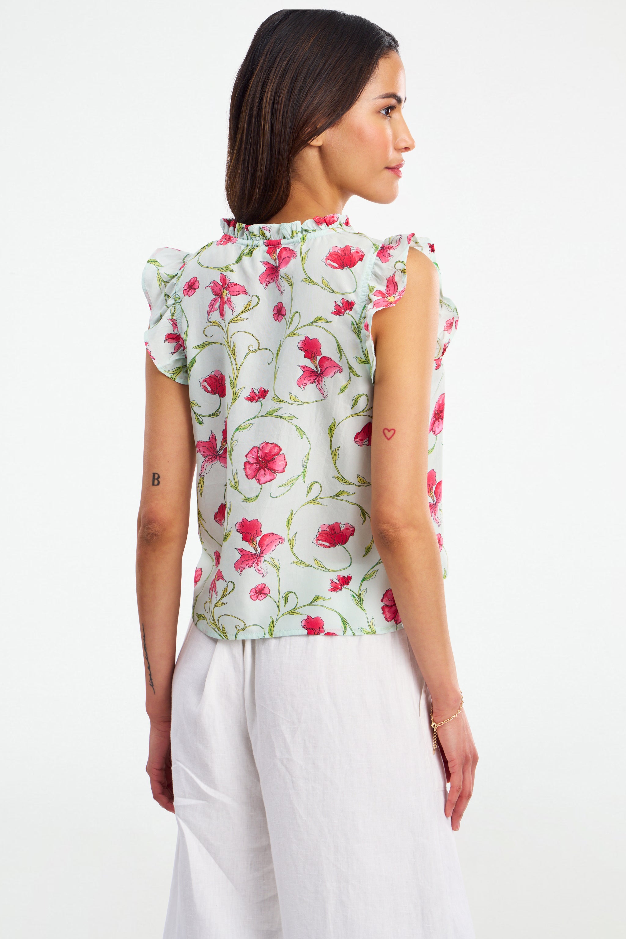 Greta Floral Swirl Steffie Top