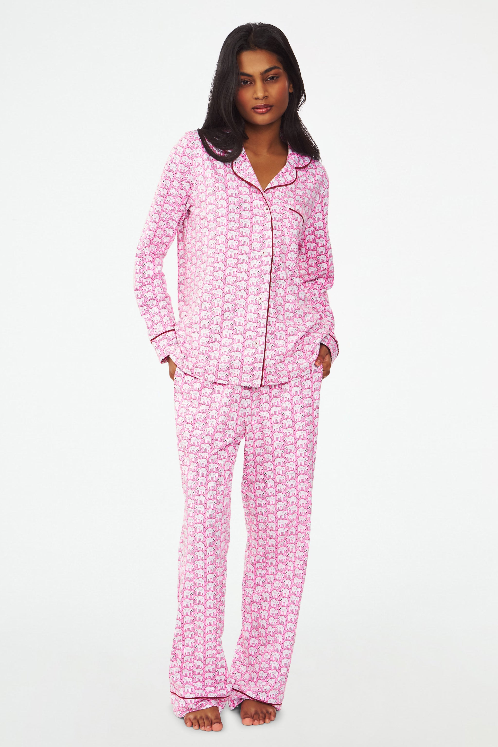 Hathi Long Sleeve Polo Pajamas