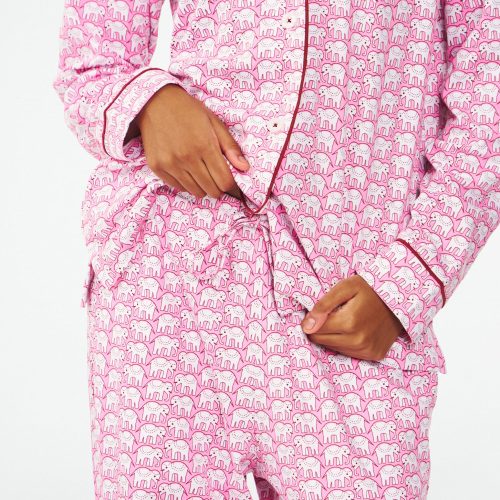 Hathi Long Sleeve Polo Pajamas