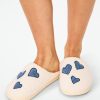 Hearts Fuzzy Slippers