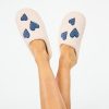 Hearts Fuzzy Slippers
