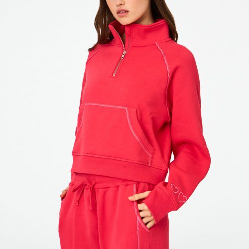 Hearts Embroidered Hudson Sweatshirt