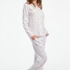 Palm Dreams Long Sleeve Polo Pajamas