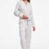 Palm Dreams Long Sleeve Polo Pajamas