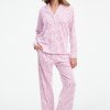 Hearts Long Sleeve Polo Pajamas