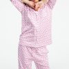 Hearts Long Sleeve Polo Pajamas
