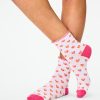 Hearts Ruffle Sock