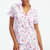 Strawberry Bows Polo Pajamas