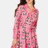 Trellis Floral Embroidery Emory Dress
