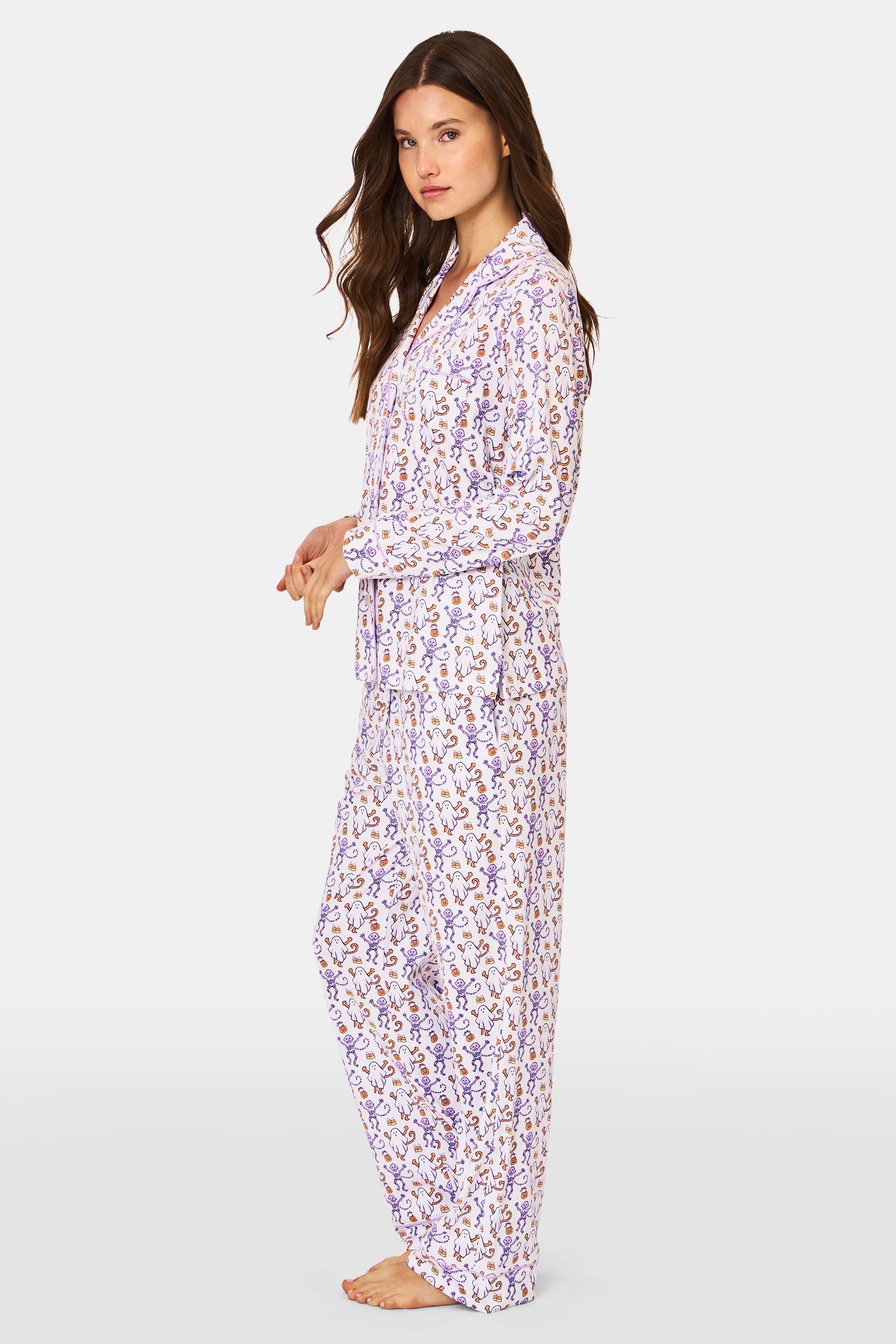 Trick or Treat Long Sleeve Polo Pajamas