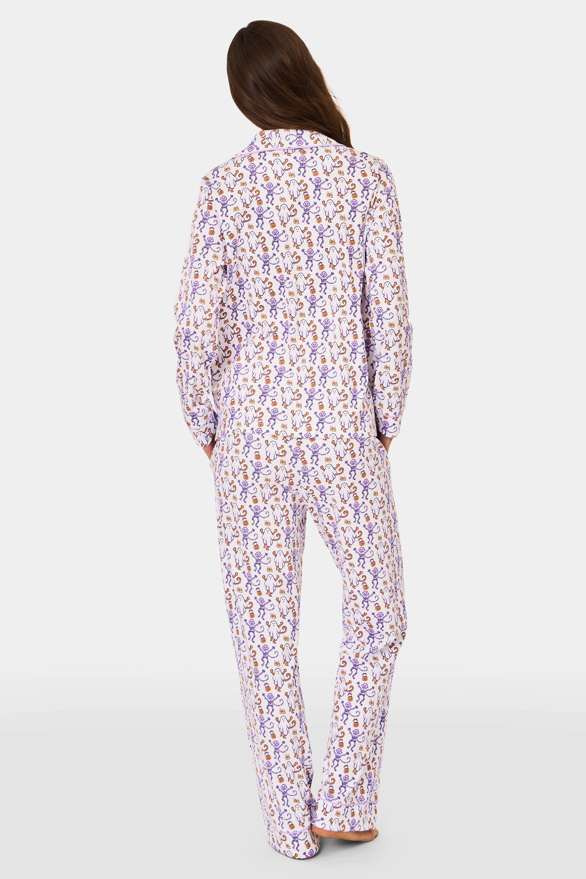 Trick or Treat Long Sleeve Polo Pajamas