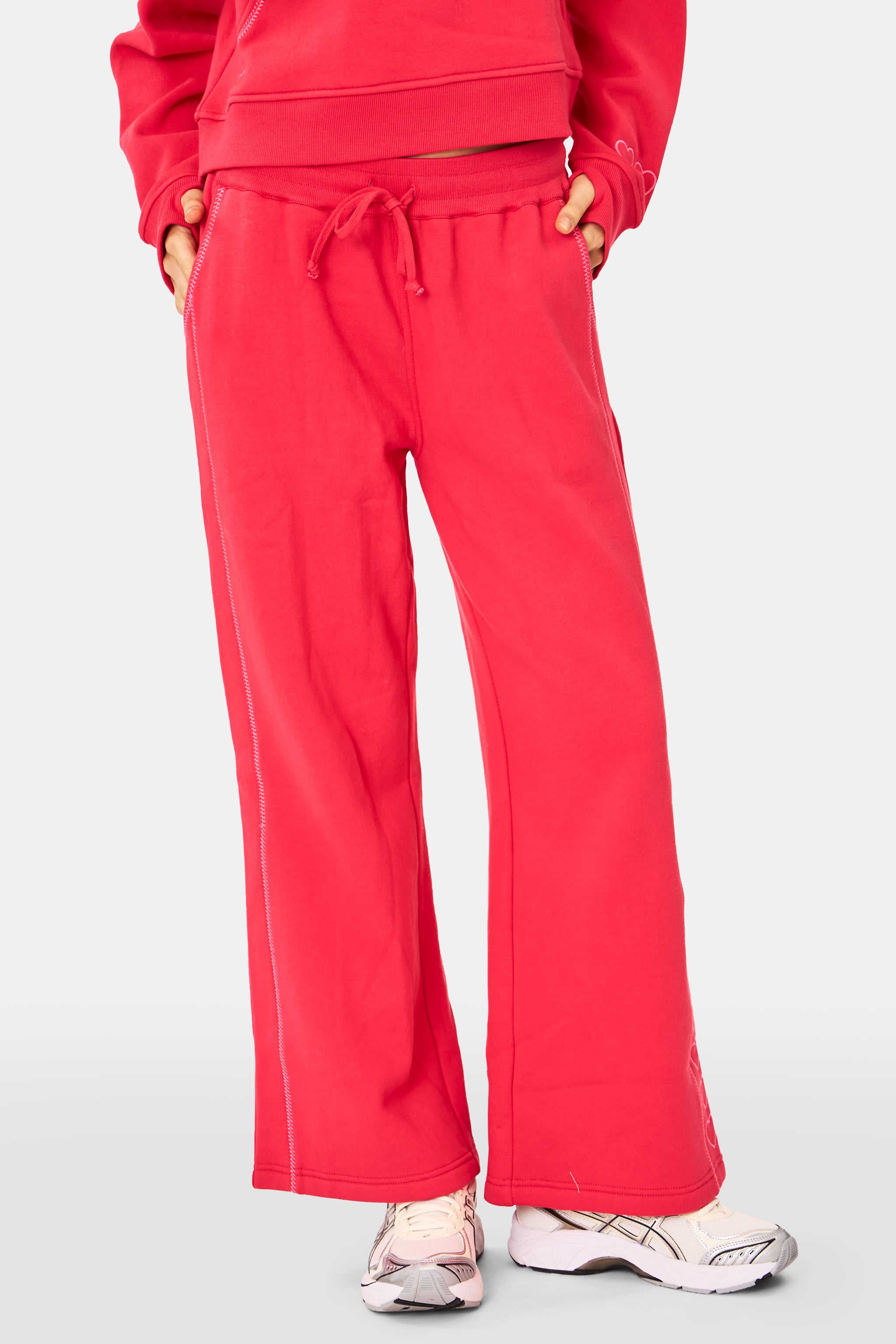 Hearts Embroidered Turner Pant