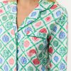 Ornament Trellis Long Sleeve Polo Pajamas