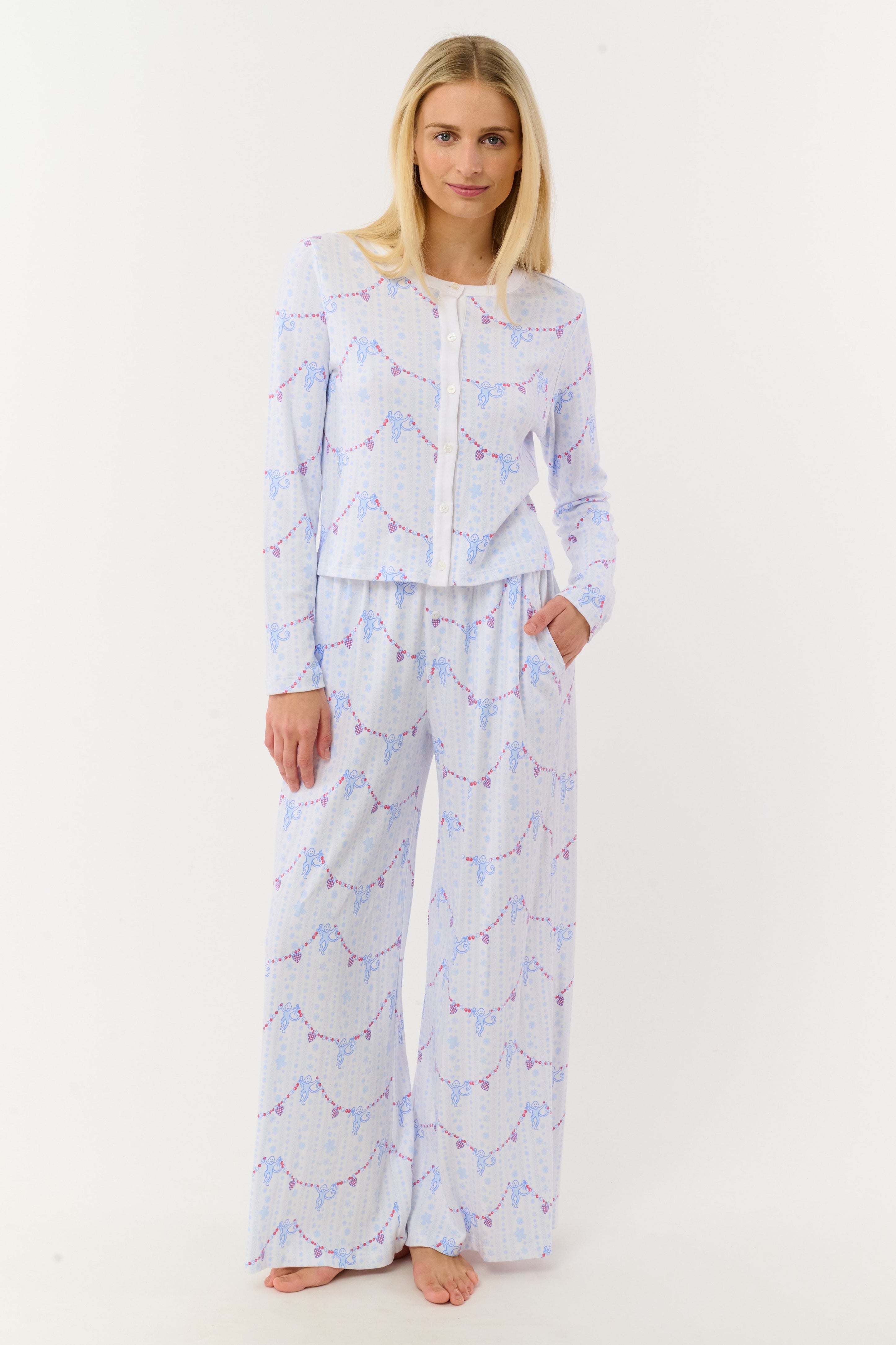 Snowflake Stripe Nessa Cardigan