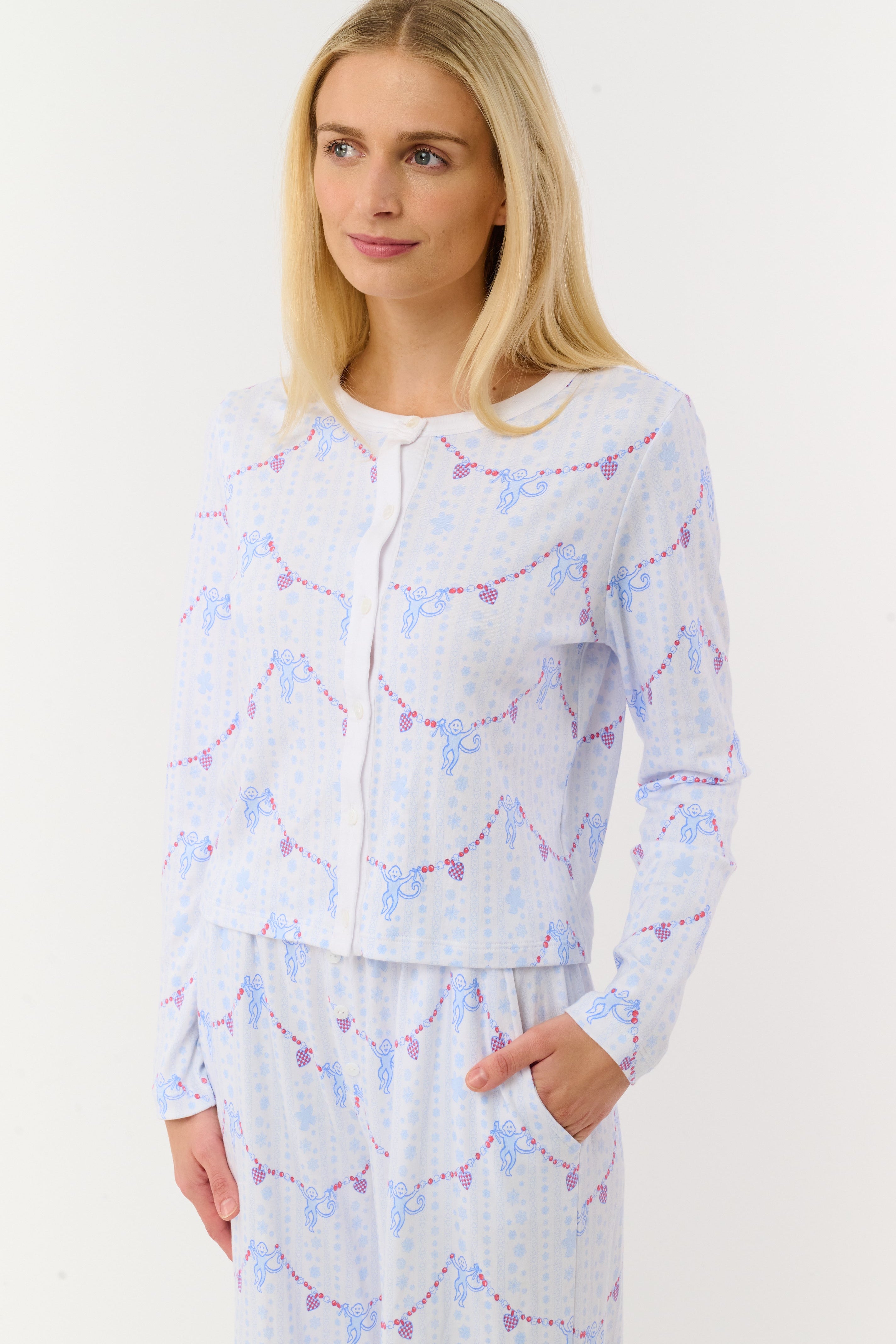 Snowflake Stripe Nessa Cardigan