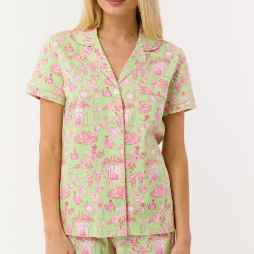Party Toile Polo Pajamas
