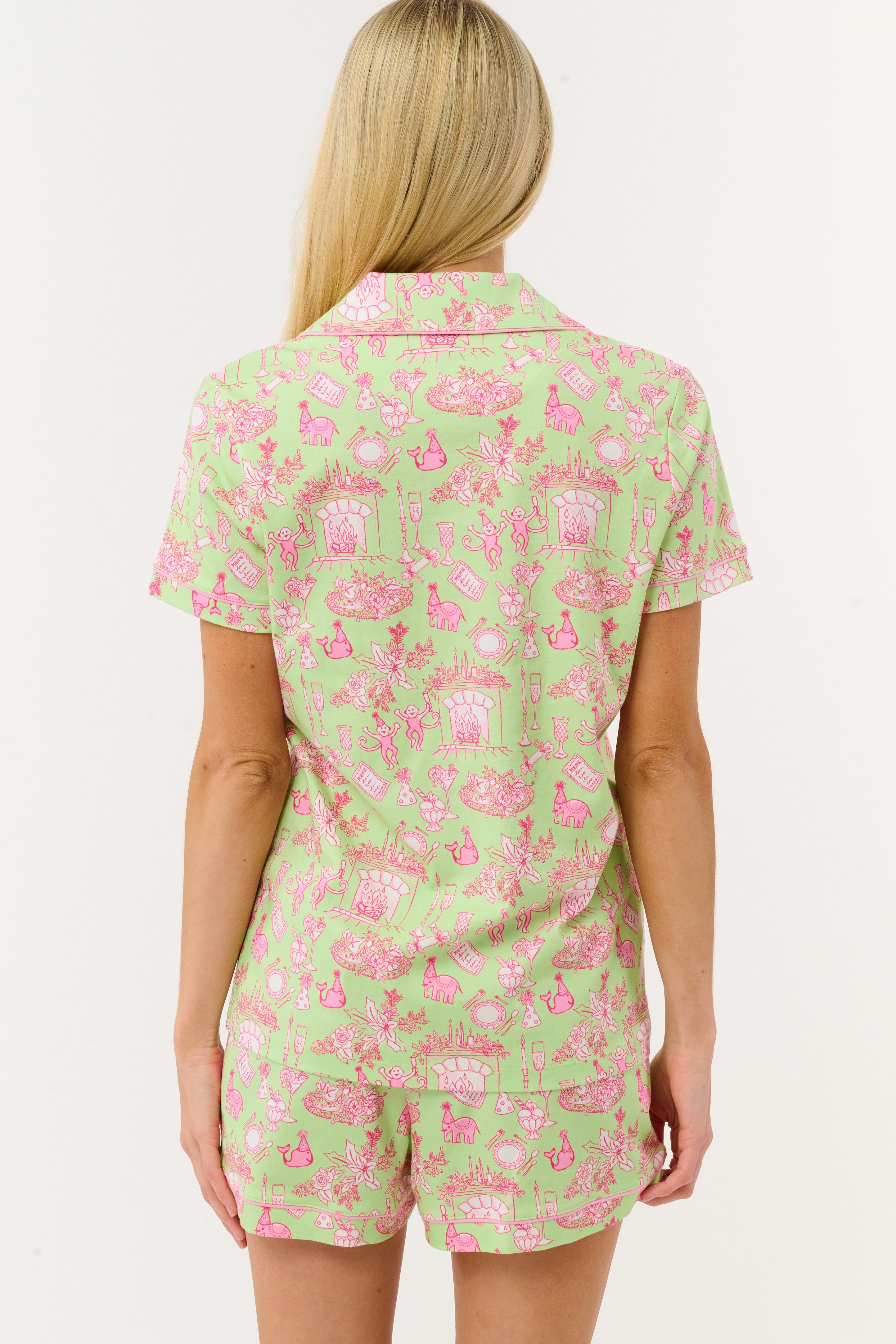 Party Toile Polo Pajamas