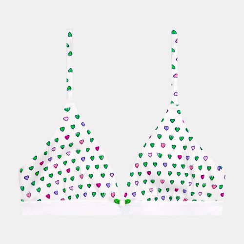 Pop Hearts Rib York Bralette